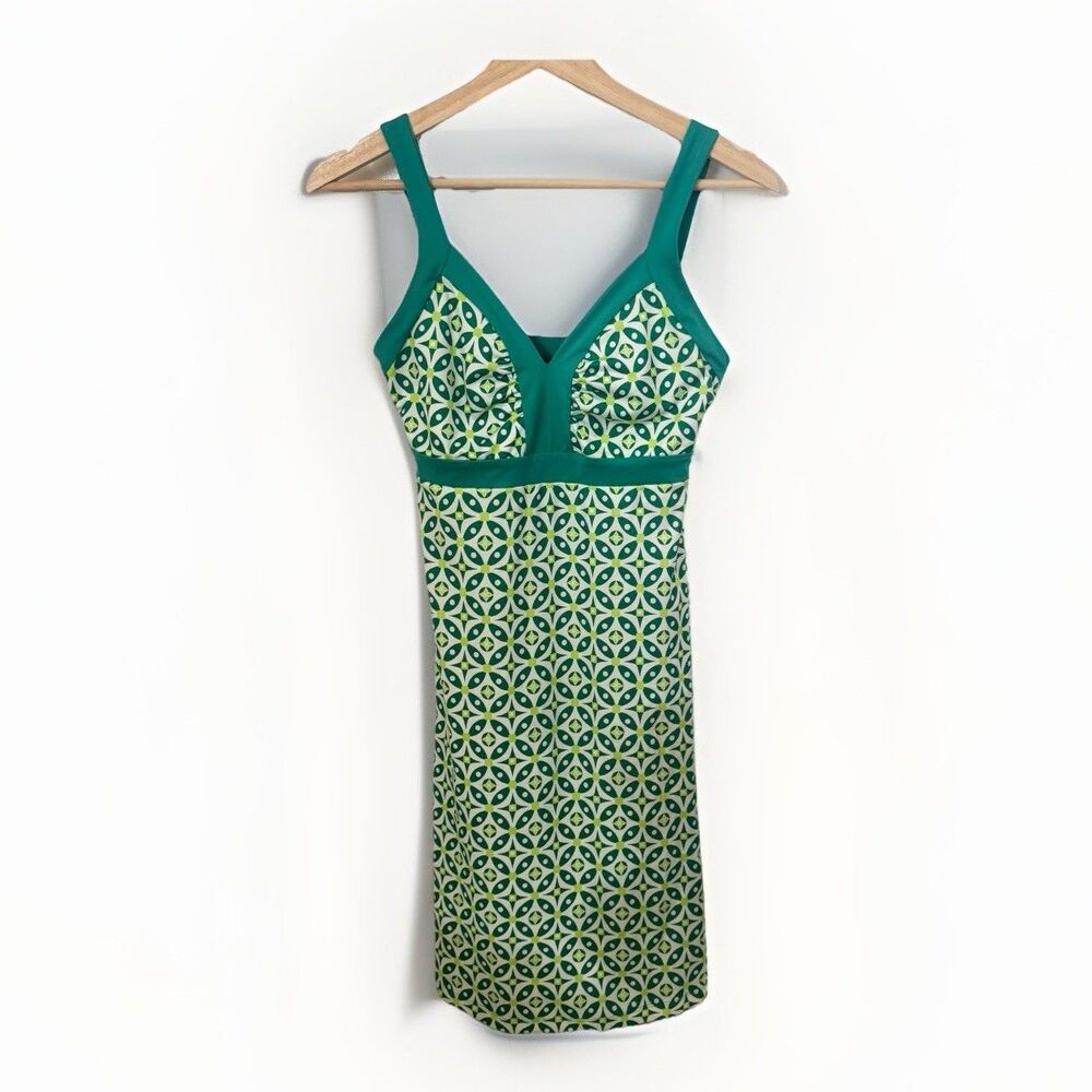 Patagonia Minette Wayward Green Geometric Tank Pullover Gorpcore Dress XS